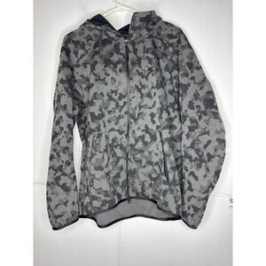 Nike Sportswear Tech Fleece Camo Full Zip Hoodie Grey CJ5975-010 Mens Large blem